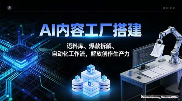AI内容工厂搭建：语料库、爆款拆解、自动化工作流，解放创作生产力