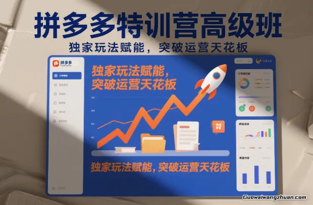 拼多多特训营高阶班，独门玩法赋能，突破运营天花板