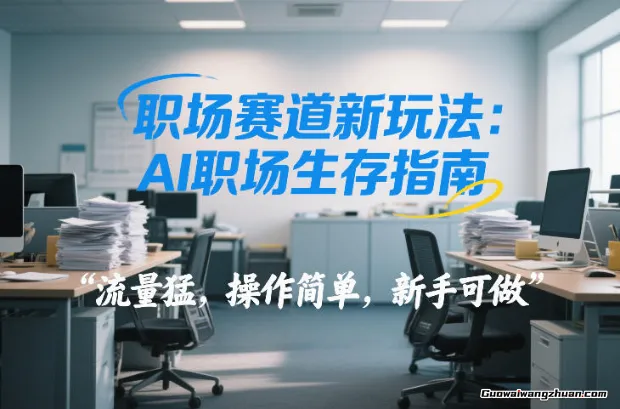 职场赛道新玩法：AI职场生存指南，流量猛，操作简单，新手可做