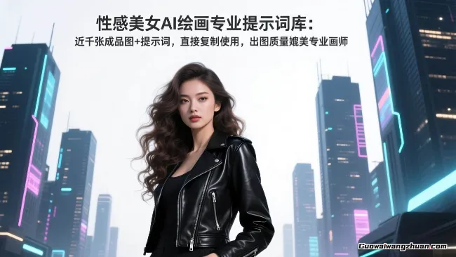 性感美女AI绘画专业提示词库：近千张成品图+提示词，直接复制使用，出图质量媲美专业画师