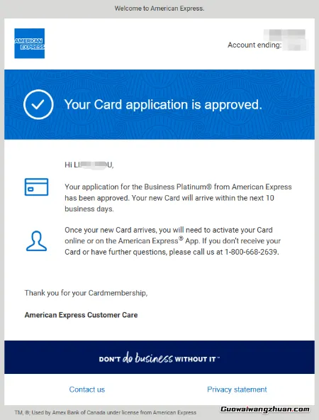 加拿大版美国运通商业白金信用卡,申请与使用体验全记录