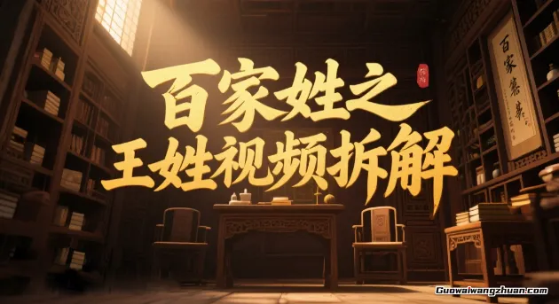 百家姓：王姓视频拆解，以姓氏为噱头，拉停留点赞涨粉