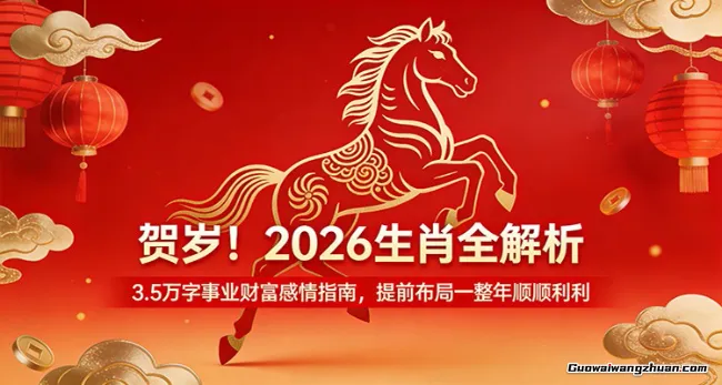 贺岁！2026生肖全解析，3.5万字事业财富感情指南，提前布局一整年顺顺利利