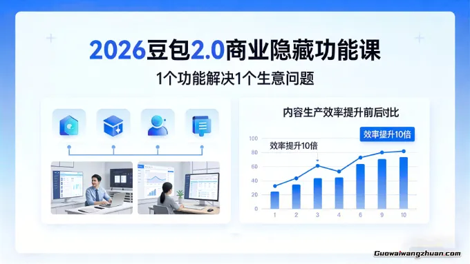 2026豆包2.0商业隐藏功能课,1个功能解决1个实际生意问题,学完就能用