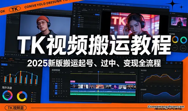 TK视频搬运教程：2025新版搬运起号、过中、变现全流程