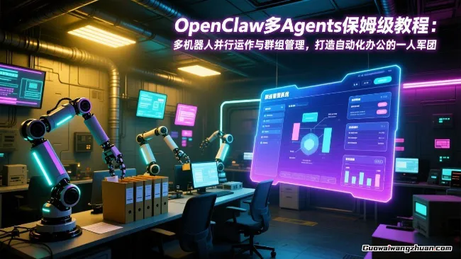 OpenClaw多Agents保姆级教程：多机器人并行运作与群组管理，打造自动化办公的一人军团