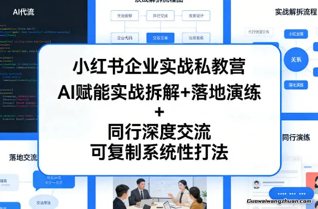 小红书企业实战私教营,AI赋能实战拆解+落地演练+同行深度交流,可复制系统性打法