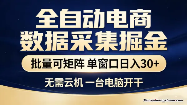 全自动淘宝采集挂载玩法，稳定可矩阵，单机轻松单日300+