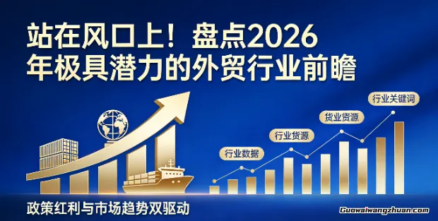 站在风口上！盘点2026年极具潜力的外贸行业前瞻