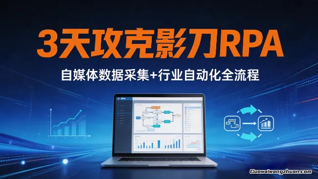 3天攻克影刀RPA：自媒体数据采集+行业自动化全流程