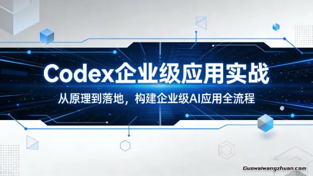 Codex企业级应用实战：从原理到落地，构建企业级AI应用全流程