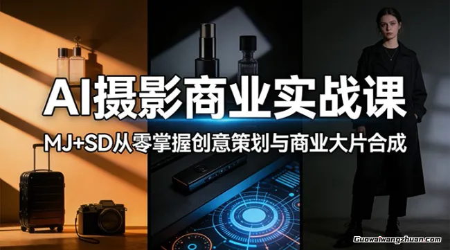 AI摄影商业实战课：MJ+SD从零掌握创意策划与商业大片合成