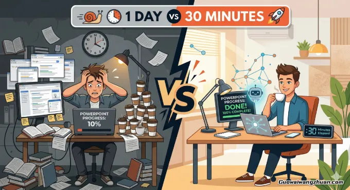 从8小时到30分钟:这套AI工作流让PPT制作飞起来(附完整提示词)