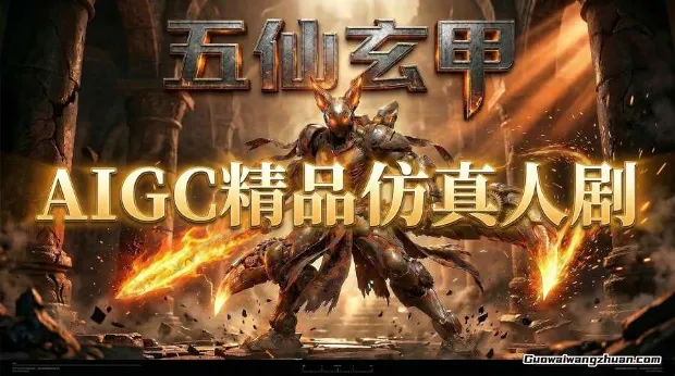 AIGC精品仿真人短剧教学，以五仙玄甲风为例展示保姆级实操教学