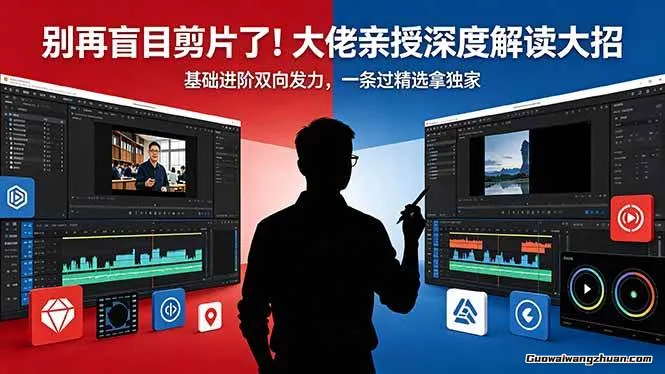 别再盲目剪片了！大佬亲授深度解读大招，基础进阶双向发力，一条过精选拿独家