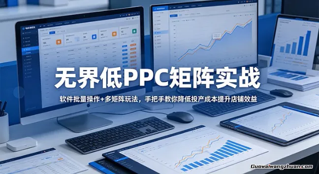 无界低PPC矩阵实战：软件批量操作+多矩阵玩法，手把手教你降低投产成本提升店铺效益