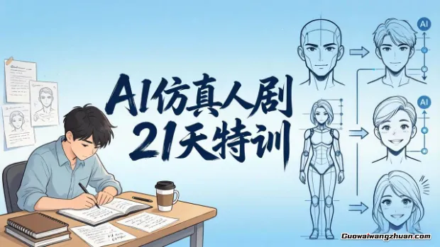 AI仿真人剧实战营，21天做出第一部AI真人短剧，普通人也能入局AI短剧新赛道