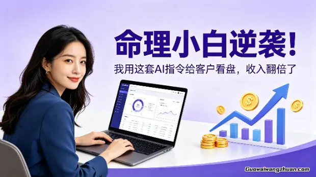 命理小白逆袭！我用这套AI指令给客户看盘，收入翻倍了