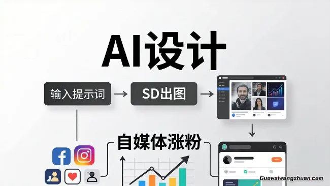 人人都是AI设计师！自媒体xSD实战课，零门槛学SD出图，解锁自媒体新赛道+涨粉秘籍