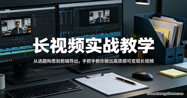 长视频实战教学，从选题构思到剪辑导出，手把手教你做出高质感可变现长视频