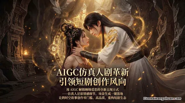 AIGC仿真人短剧创作革新，解锁仙侠爱恋全新呈现，一键出高质场景，零门槛打造爆款剧集