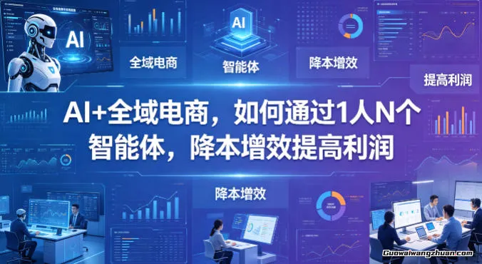 AI+全域电商，如何通过1人N个智能体，降本增效提高利润