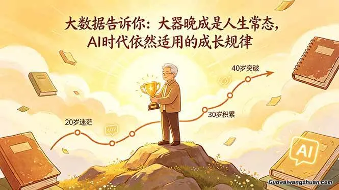 付费文章：大数据告诉你，大器晚成是人生常态，AI时代依然适用的成长规律