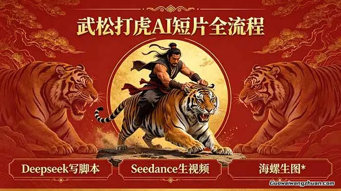 武松打虎AI短片全流程：Deepseek写脚本+Seedance生视频+海螺生图