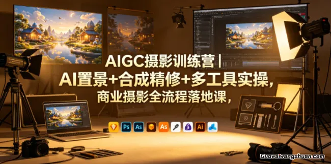 AIGC摄影训练营｜AI置景+合成精修+多工具实操，商业摄影全流程落地课