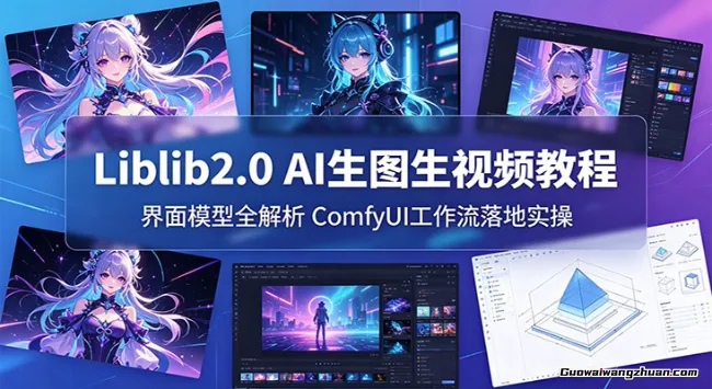 Liblib2.0 AI生图生视频教程：界面模型全解析，ComfyUI工作流落地实操