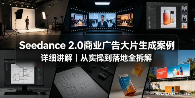 Seedance 2.0商业广告大片生成案例详细讲解｜从实操到落地全拆解
