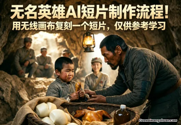 无名英雄AI短片制作流程！用无线画布复刻一个短片，仅供参考学习