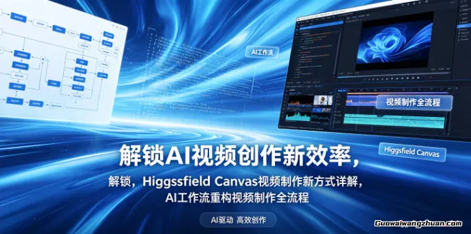 解锁AI视频创作新效率，Higgsfield Canvas视频制作新方式详解，AI工作流重构视频制作全流程