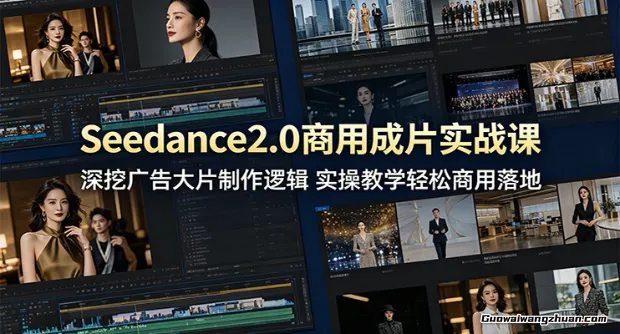 Seedance2.0商用成片实战课：深挖广告大片制作逻辑，实操教学轻松商用落地
