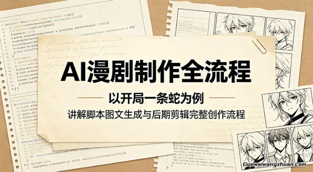 AI漫剧制作全流程：以开局一条蛇为例，讲解脚本图文生成与后期剪辑完整创作流程